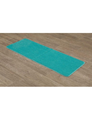 7748148 - tapis microfibre double vasque 45x120 cm dessous latex - vert caraibes