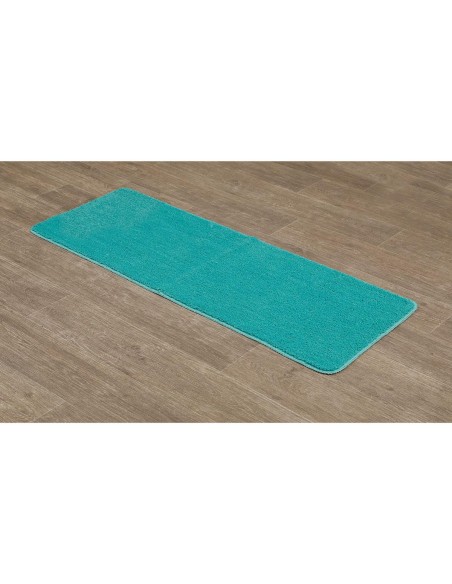 7748148 - tapis microfibre double vasque 45x120 cm dessous latex - vert caraibes