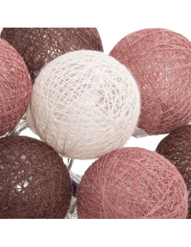 116415w-guirlande led pile 10 boules "land" d.6