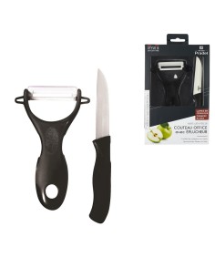 kd3118 - couteau ceramique 7.5cm avec eplucheur m24
