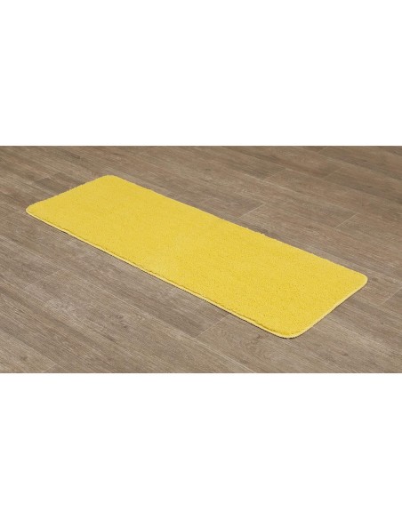 7748196 - tapis microfibre double vasque 45x120 cm dessous latex - jaune