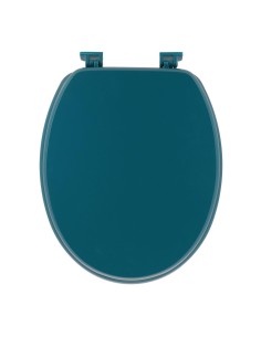 4101115 - abattant wc mdf 18 pouces attaches plastiques - bleu tahitien