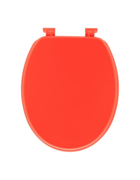 abattant wc mdf 18 pouces attaches plastiques - orange