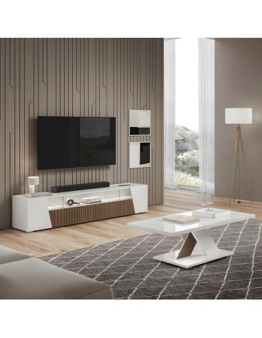 1etncngb(2con83) - buffet 4p etna blanc avec leds