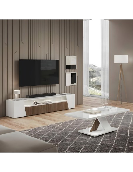 1etncngb(2con83) - buffet 4p etna blanc avec leds