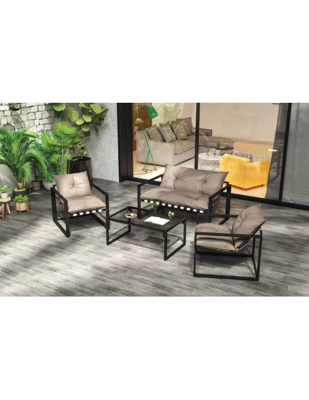 salon shark 2places+2ftls+2tb - taupe