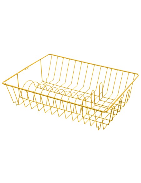 135058d _ egouttoir metal jaune rc L. 40 x P. 34 x H. 12 cm