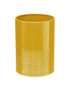 pot ustensile metal jaune rc D. 11 x H. 15 cm