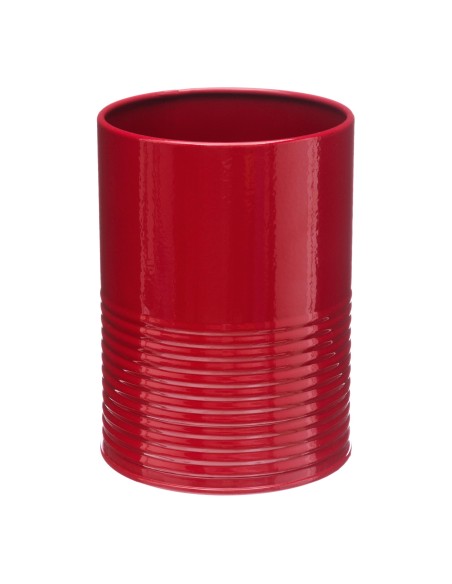 pot ustensile metal rouge rc D. 11 x H. 15 cm