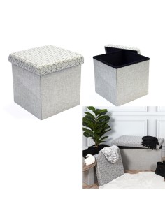 hd3167-coffre pouf pliable gris motif noir m4