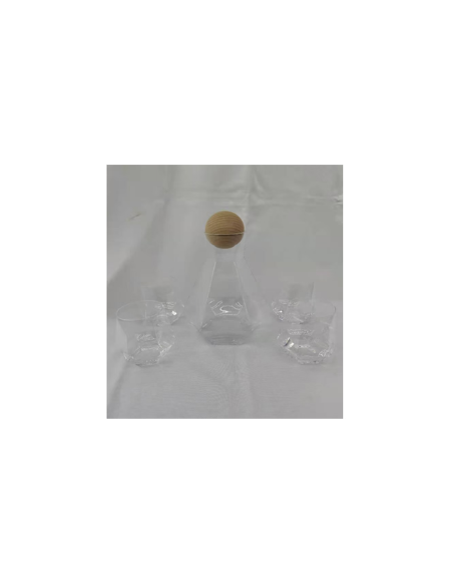 carafe 3 - set diamant 6 verres + 1 carafe biseauté - 1282 / 360 ml