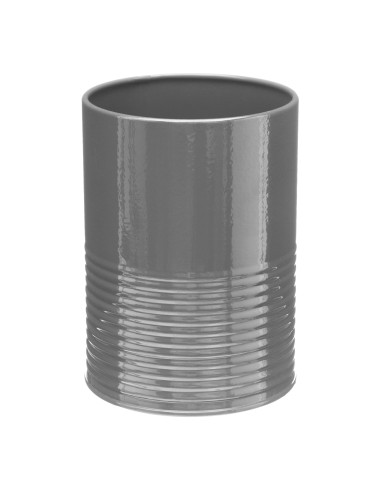 pot ustensile metal gris rc D. 11 x H. 15 cm