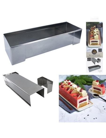 kp5344 - moule a buche carre 31x10cm m12