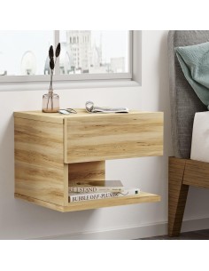 lv27-ke - table de chevet luiji bois felt  40*35*31 cm