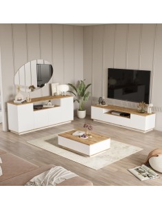 fr7+fr14+fr15 - ensemble mario meuble tv + table basse + buffet