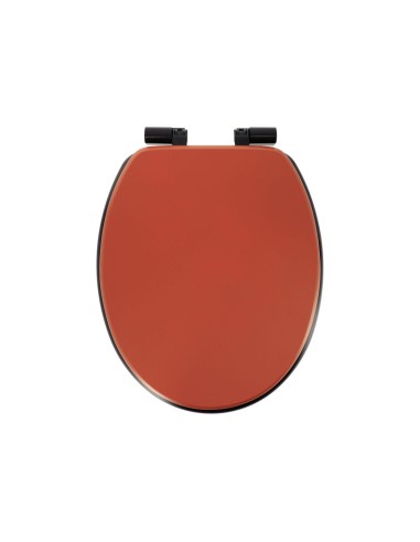 aa4112124 - abattant wc mdf 18 pouces assise noire attaches abs frein de chute n