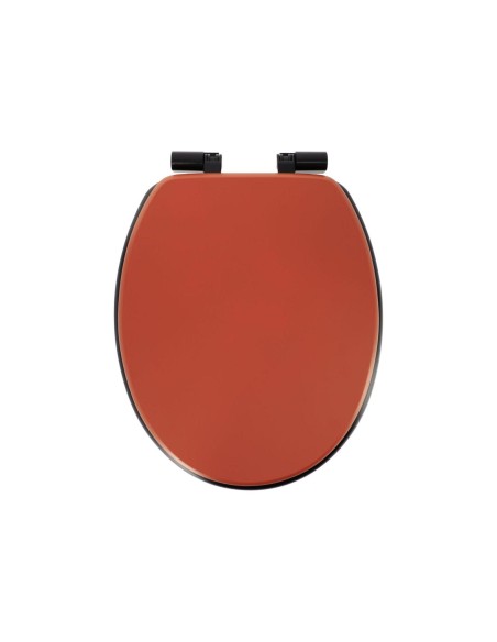 aa4112124 - abattant wc mdf 18 pouces assise noire attaches abs frein de chute n