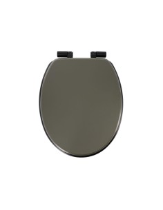 aa4112169 - abattant wc mdf 18 pouces assise noire attaches abs frein de chute n