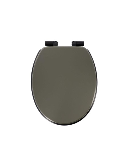 aa4112169 - abattant wc mdf 18 pouces assise noire attaches abs frein de chute n