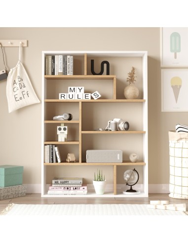 cf1-sw - bibliothéque rosa 90*22*123 cm