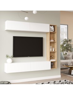 cn1-sw - composition murale chloe pin blanc