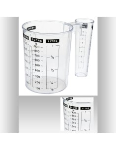 104025a - verre doseur double ps L. 18,8 x P. 14,4 x H. 11,5 cm