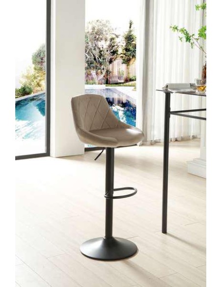 tabouret  de bar janette gris jh085-13