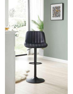 tabouret de bar gambele blanc pu 01