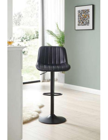 tabouret de bar gambele blanc pu 01