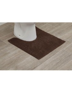 7601160 - tapis contour wc polyester 45x50 cm - marron