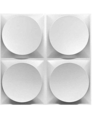 d023 - lot de 4 plaques 3d pvc - 50cm*50cm