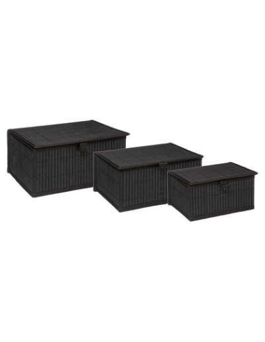 161046b -boite rect m bambou noir