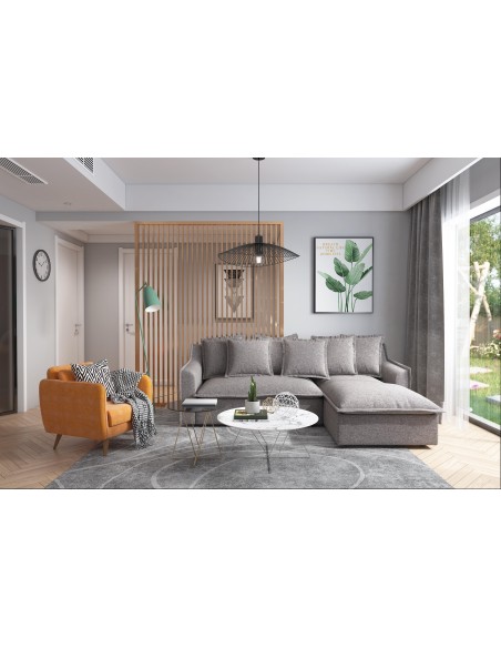 canape convertible axel 135x81x83cm  - beige clair