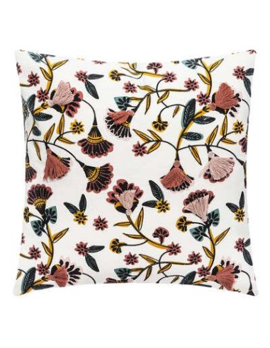 164008f-housse cous gypsy pompon 40x40