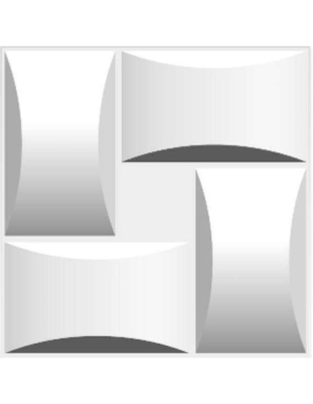 602597 - d026 - lot de 4 plaques 3d pvc - 50cm*50cm