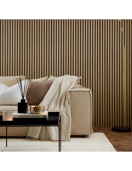 mj22 - plaque insonorisante mdf merisier - 60*240cm