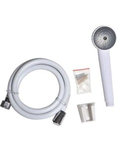 3302100-kit douchette pvc 1 fonction/flexible 150 cm - blanc
