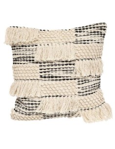 185268 - coussin 3d frange noeud 45x45