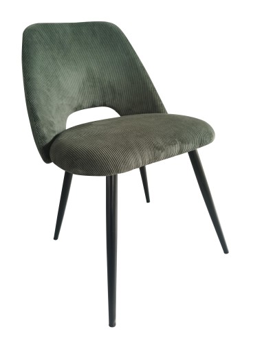 chaise rosalina / vert fonce - 63x53x81cm