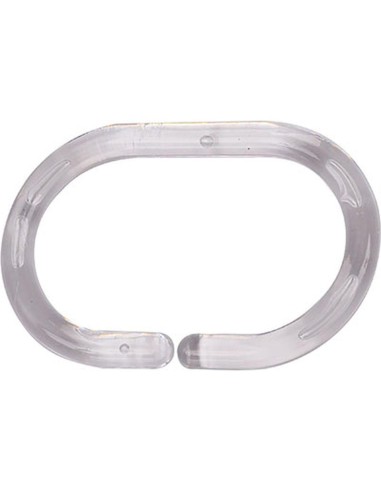 2201101 - set de 12 anneaux de douche ps - transparent