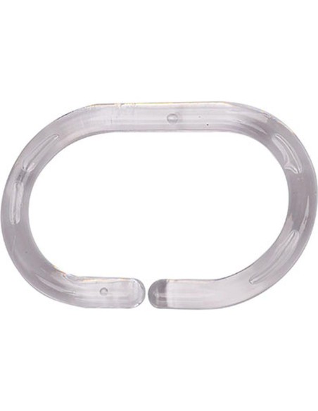 2201101 - set de 12 anneaux de douche ps - transparent