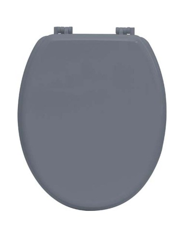 4101180 - abattant wc mdf 18 pouces attaches plastiques - gris
