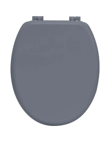 4101180 - abattant wc mdf 18 pouces attaches plastiques - gris
