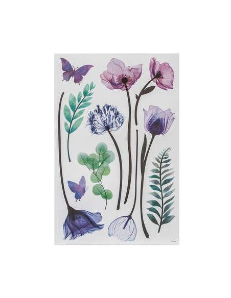 sticker illu 32x50 fleurs deco