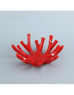 h2000-407 coupelle rouge / blanc 29*29*10 cm