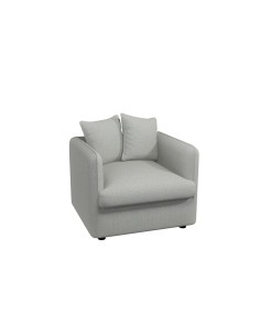 rory 14 - fauteuil  valverde - gris clair- 85x85x82cm