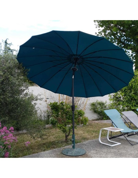 231018 - parasol rond 2,50m inclinable - saégon terracotta