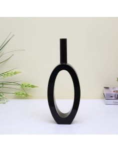g323 vase noir / rouge / blanc 18*8*47 cm