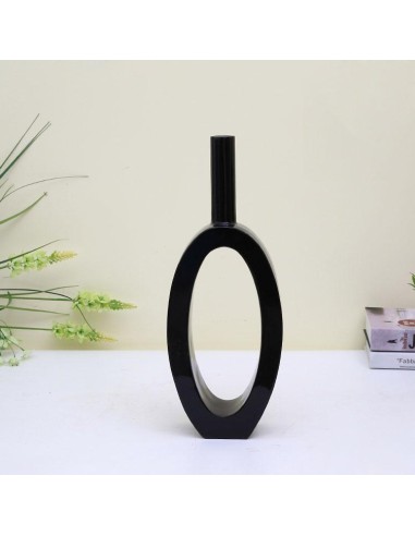 g323 vase noir / rouge / blanc 18*8*47 cm