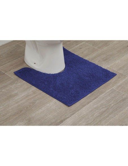 7601118 - tapis contour wc polyester 45x50 cm - marine